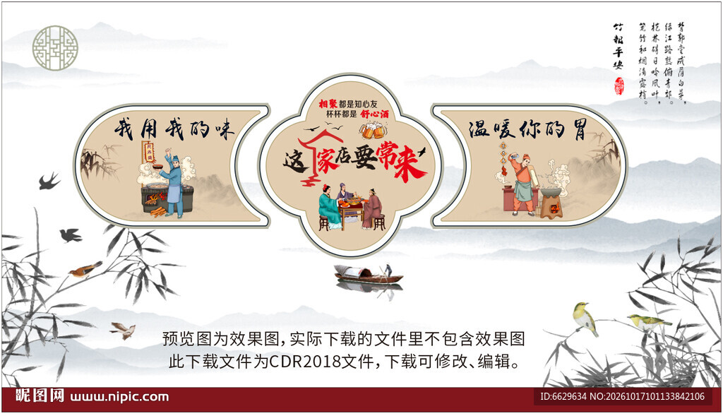 火锅文化展板