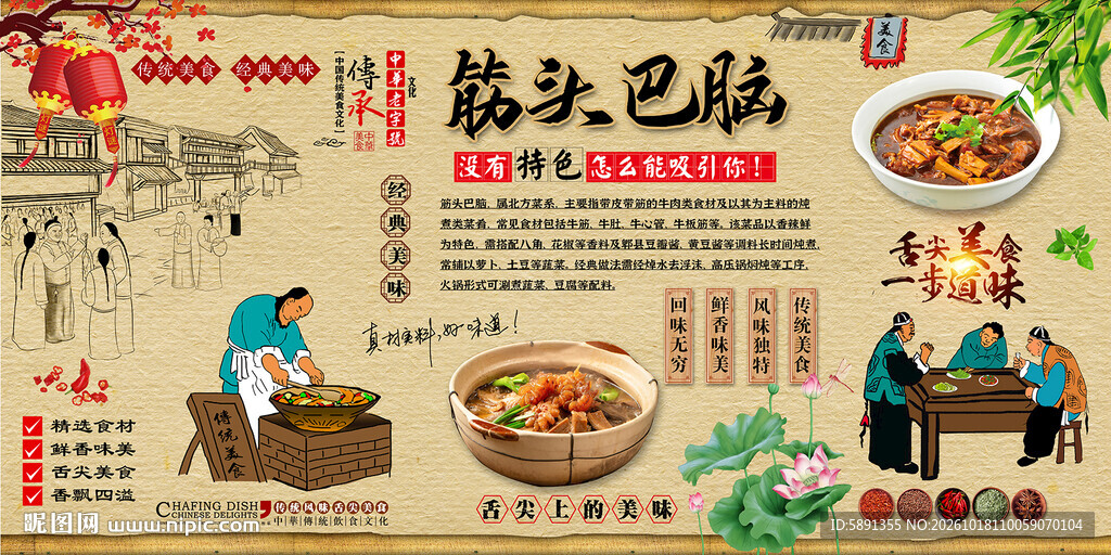 筋头巴脑