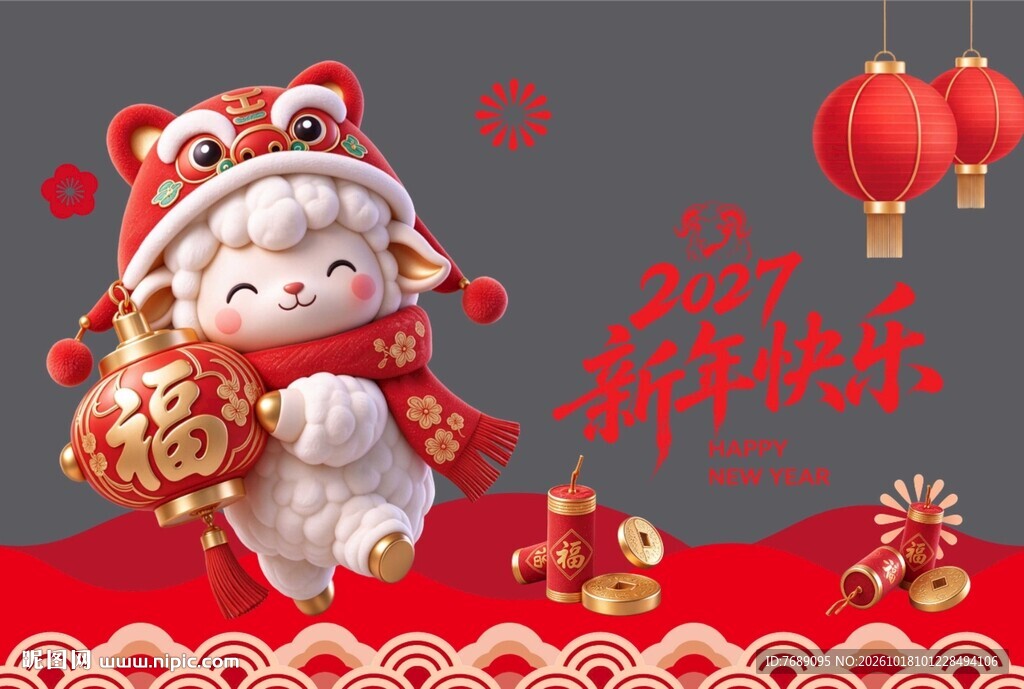 新春萌羊贺岁