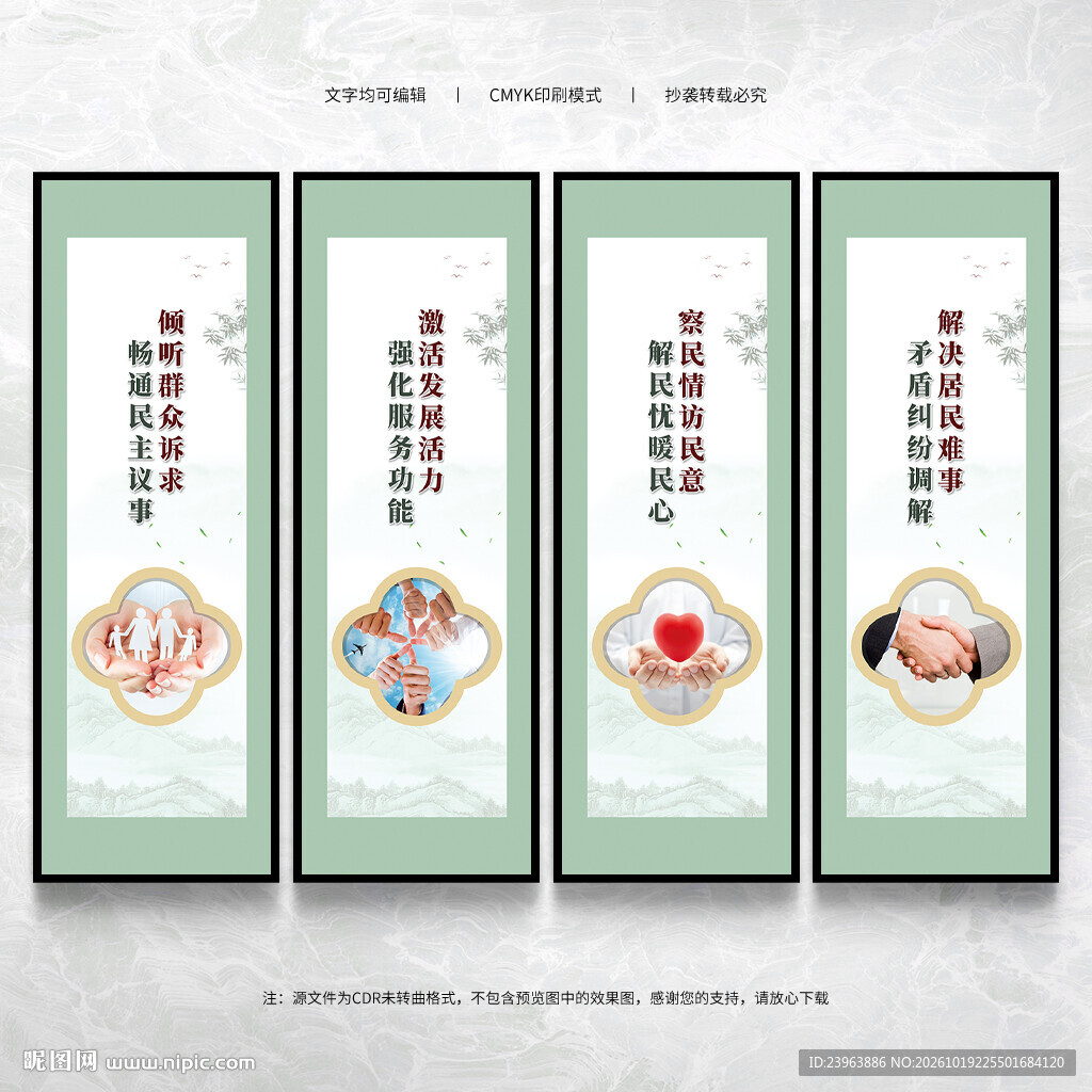 居民议事会文化墙
