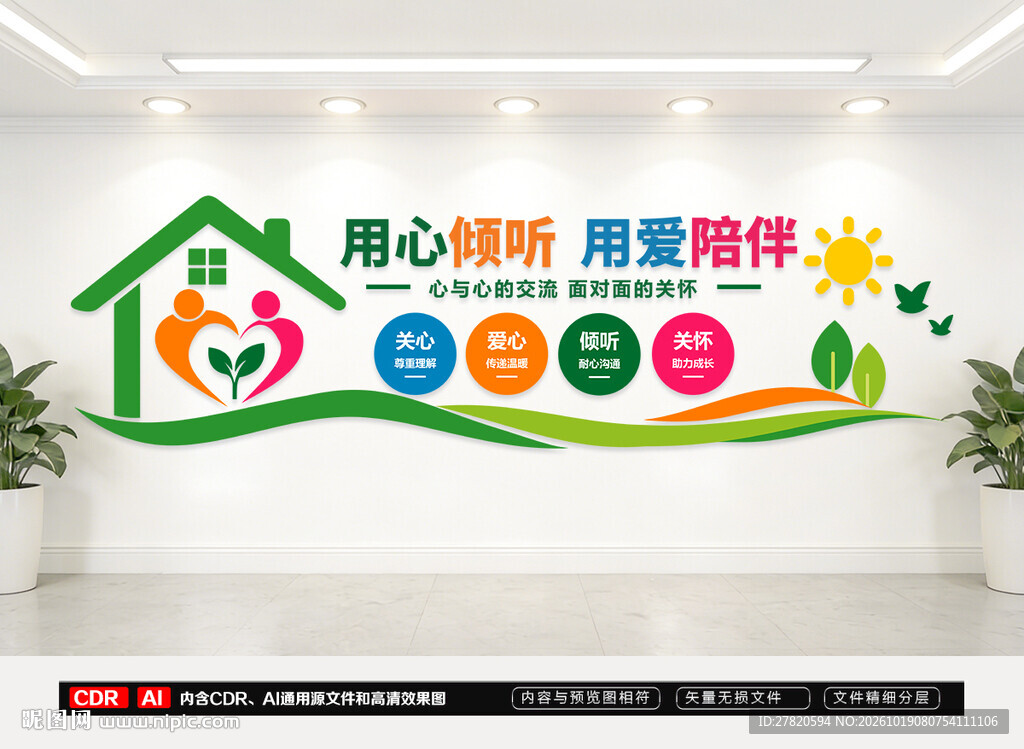 心理咨询室文化墙