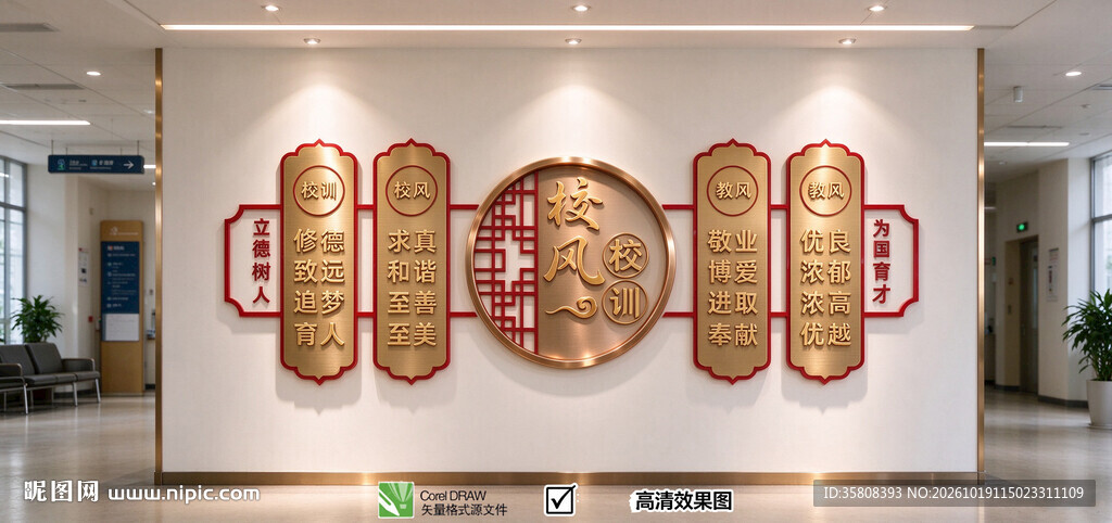 校风校训文化墙