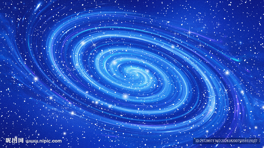 蓝色宇宙星空顶