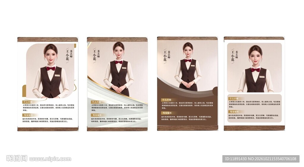 四款工牌个人风采