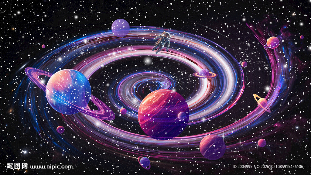 星空星球宇航太空背景