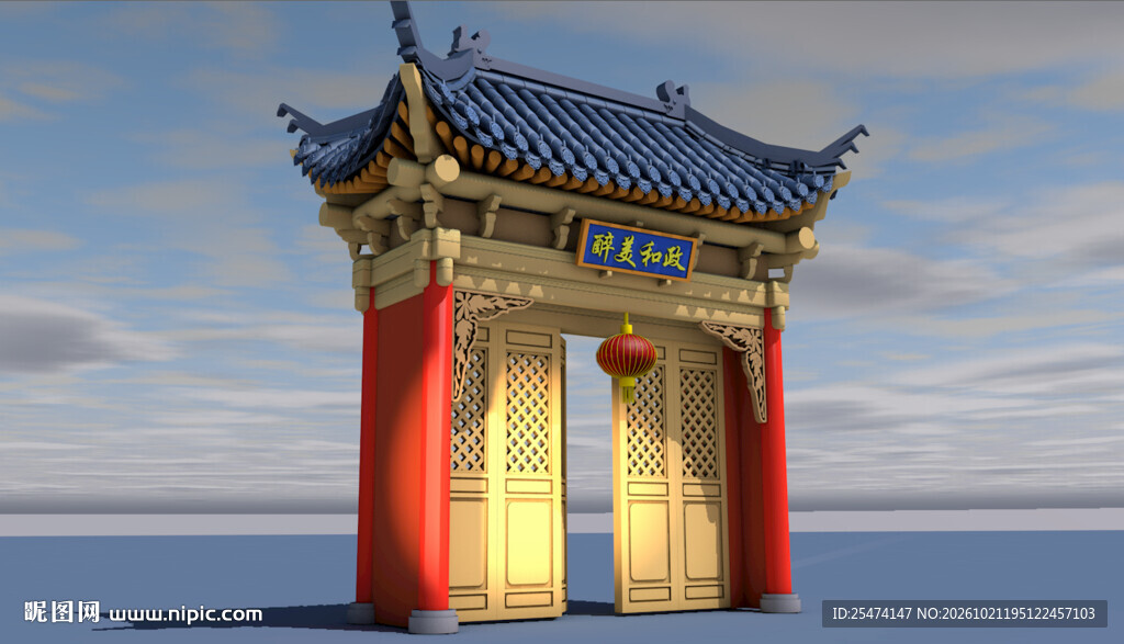 古建筑大门