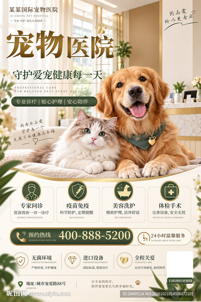 宠物医院海报