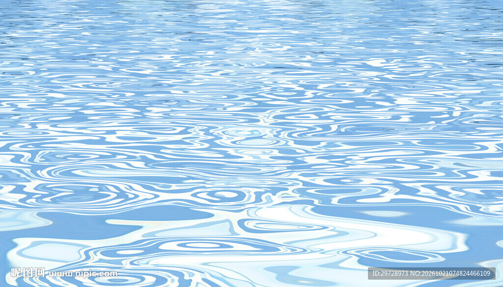 浅蓝色波光粼粼水面