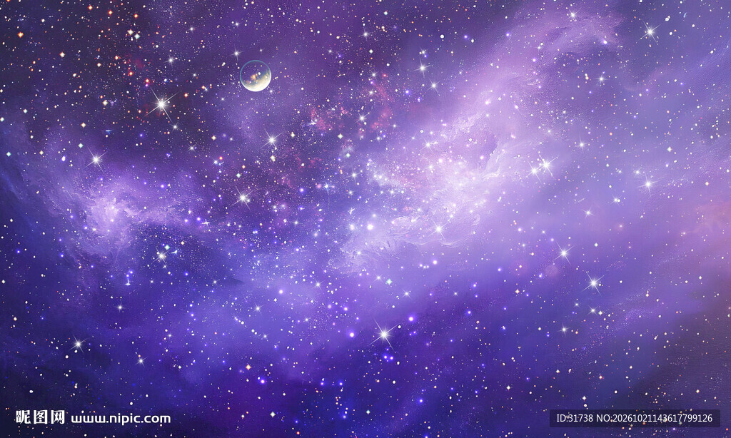 紫色星空背景