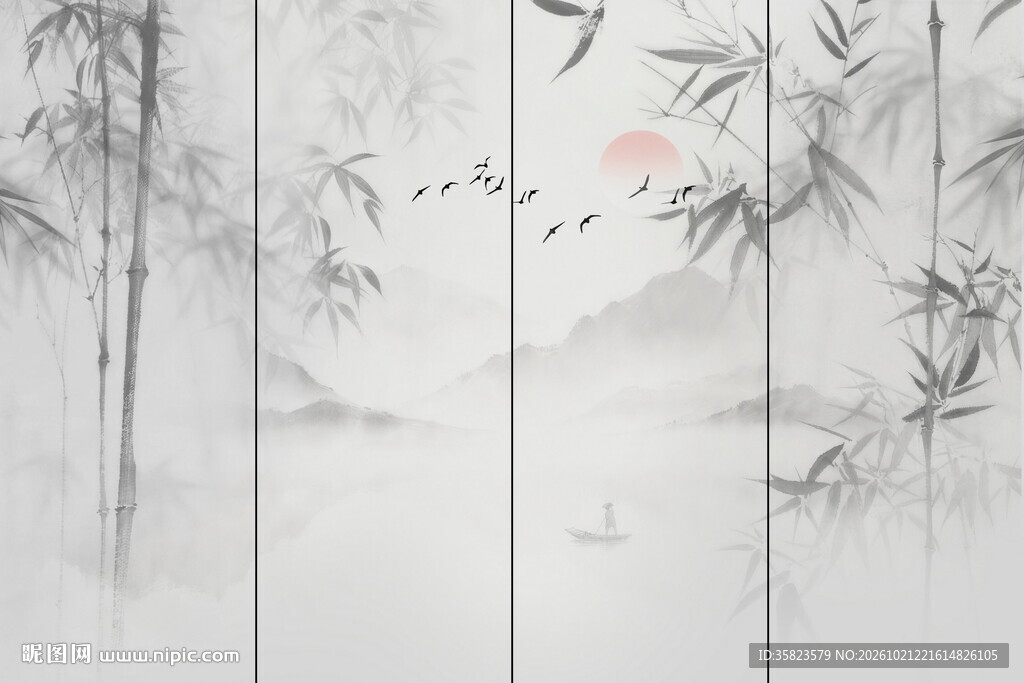 杜邦纸 竹影