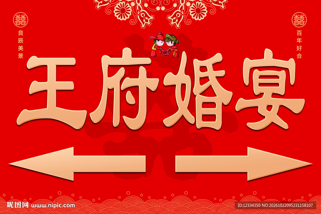 婚宴指引牌