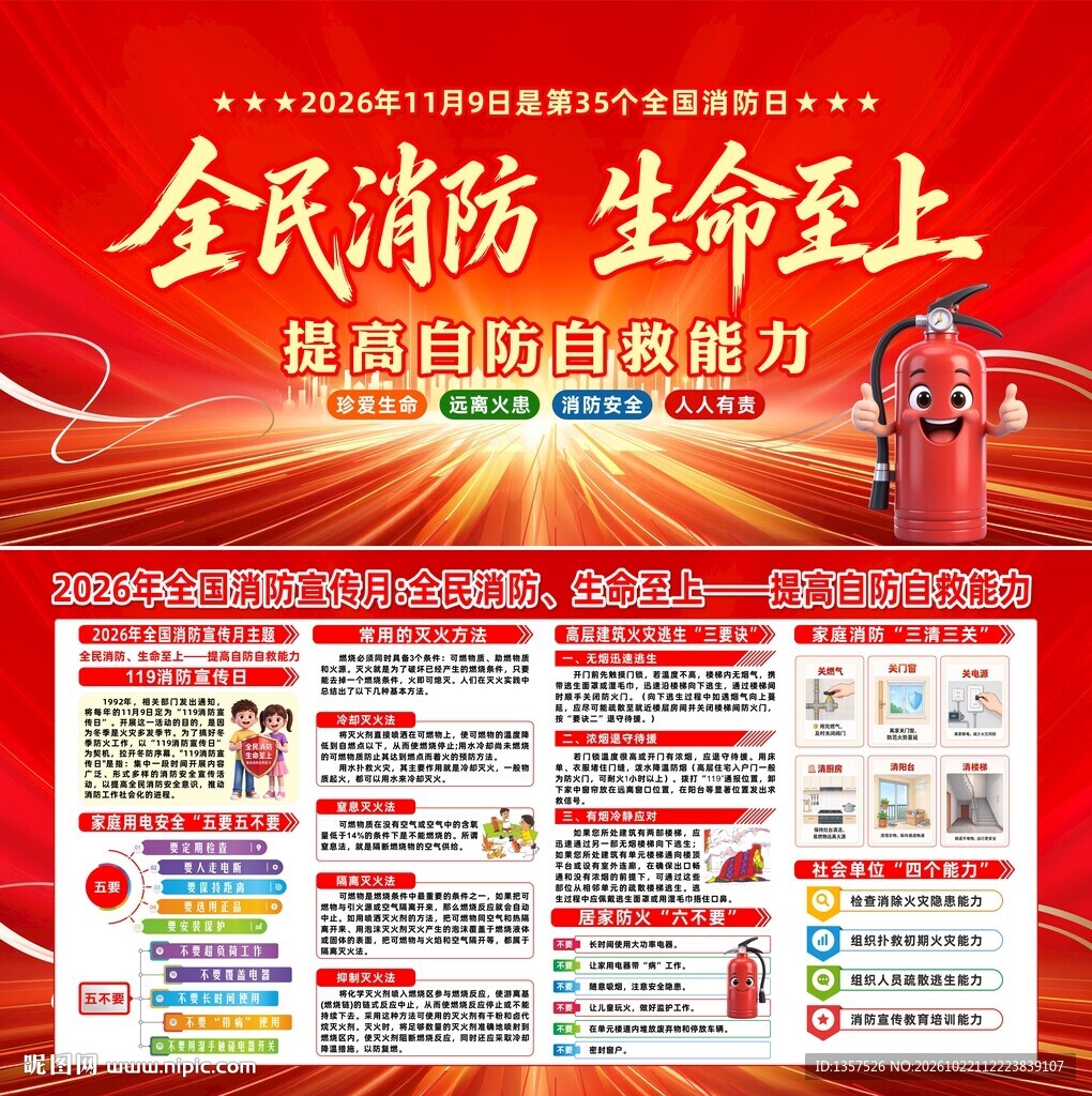 消防月  展板
