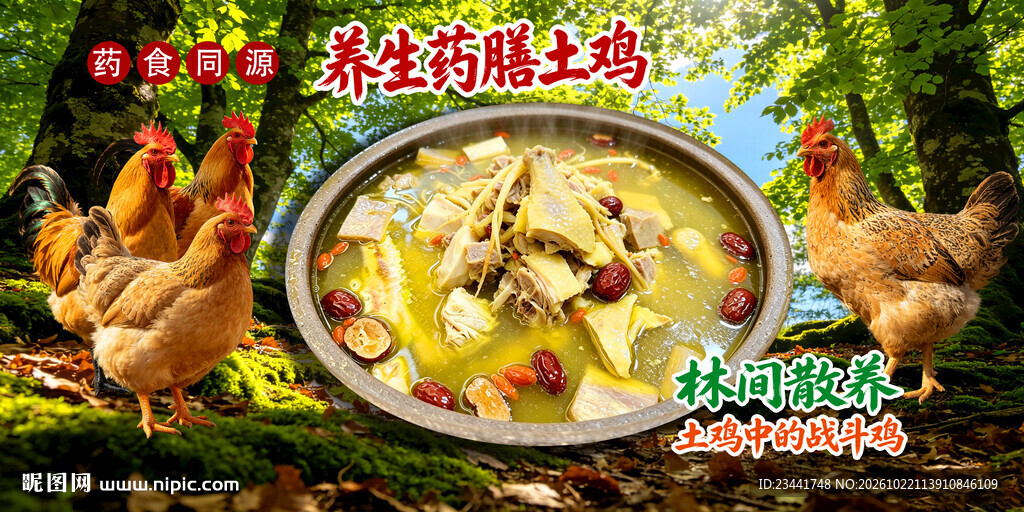 药膳土鸡