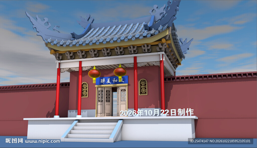 古建筑大门