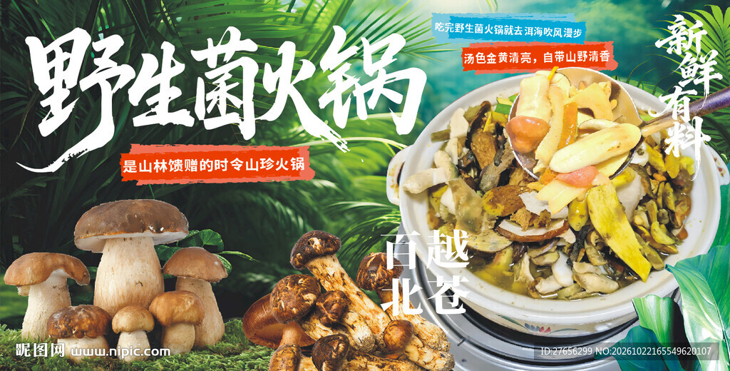 野生菌火锅