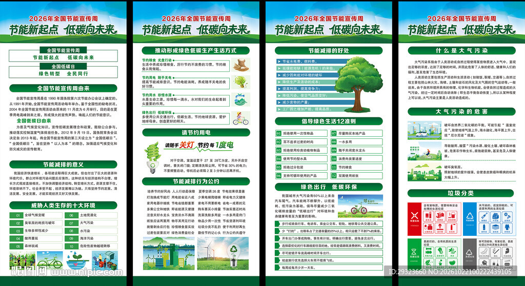 节能宣传展架
