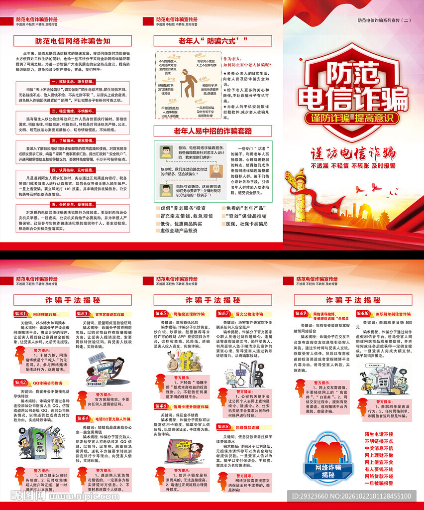 电信网络诈骗展板