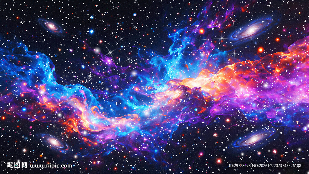 炫彩星空星云