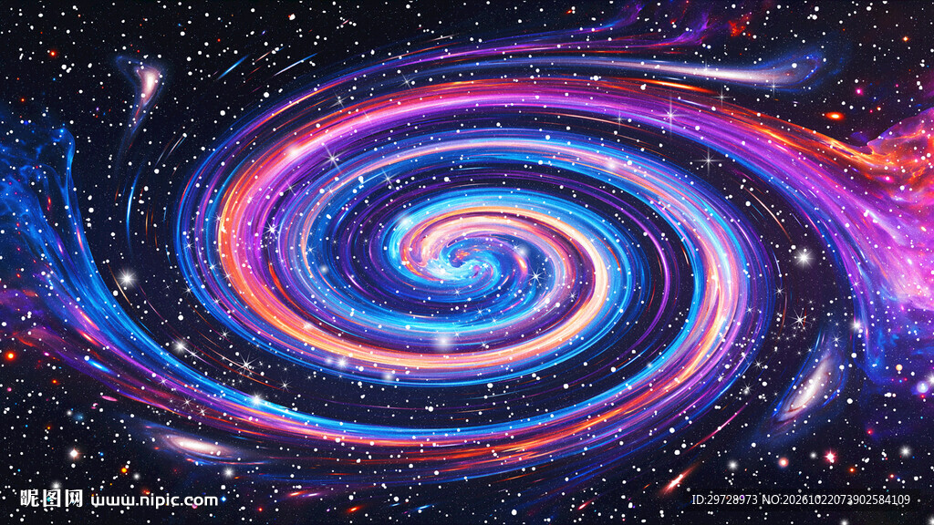 炫彩星空宇宙旋涡吊顶天花