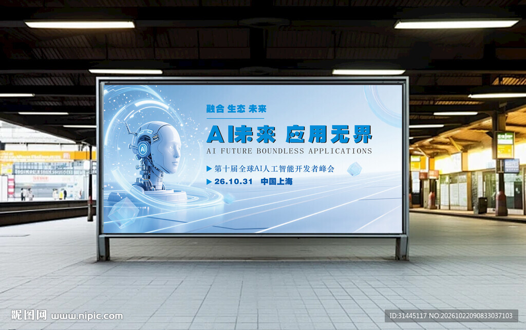 简约大气 AI展板