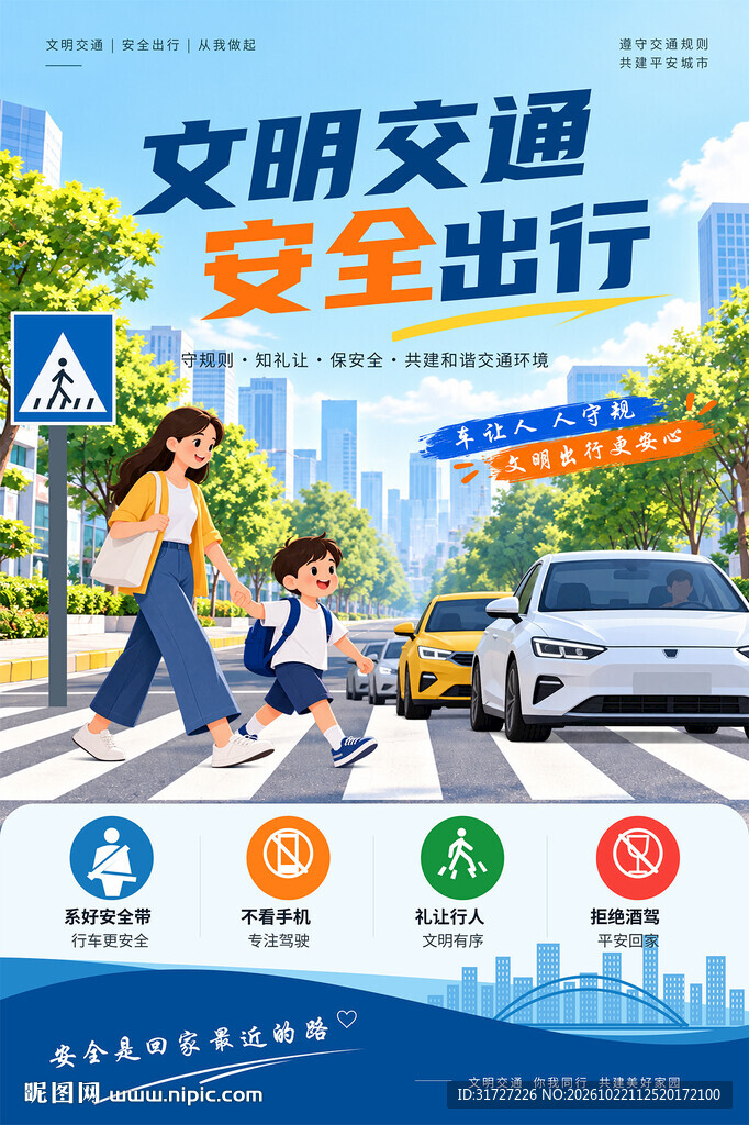 文明交通海报
