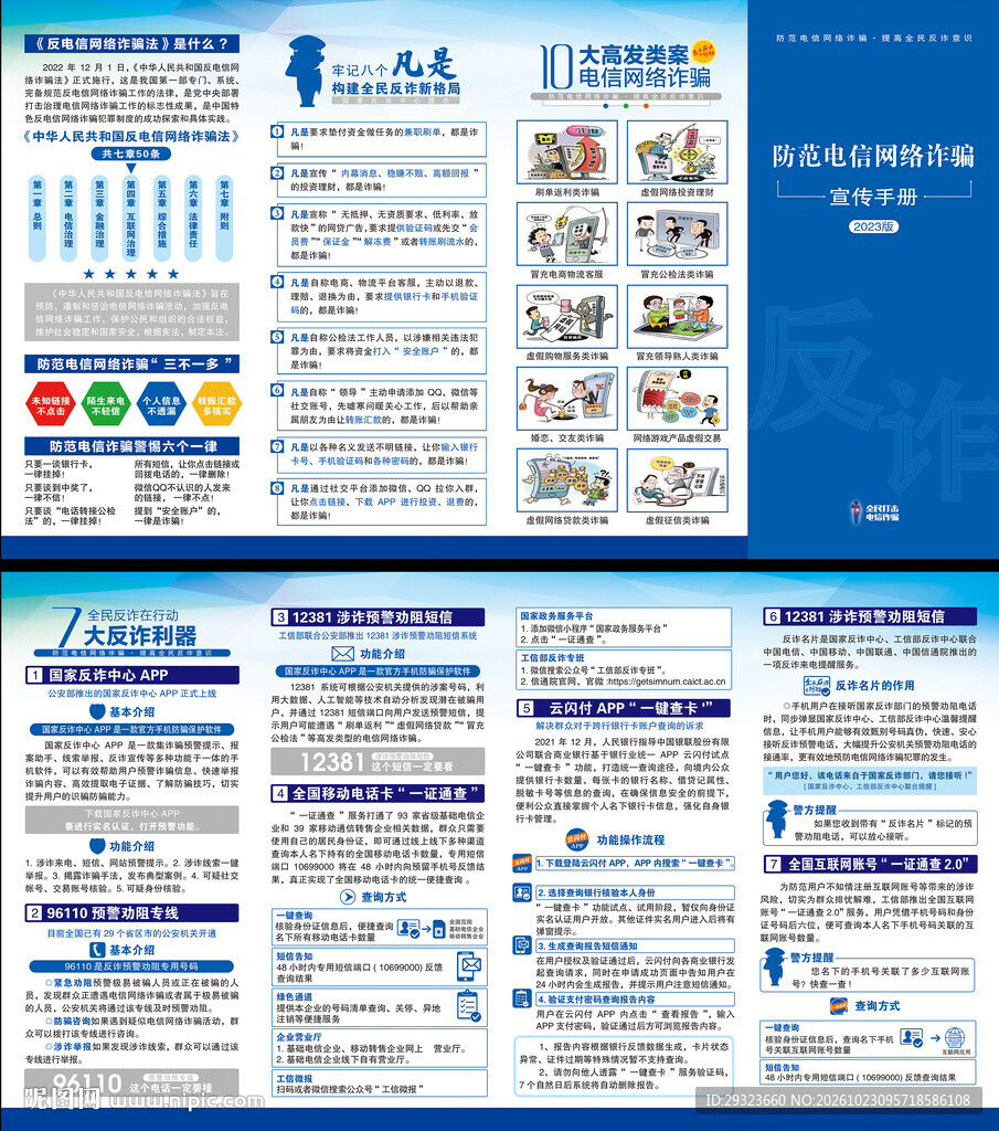 电信网络诈骗宣传折页