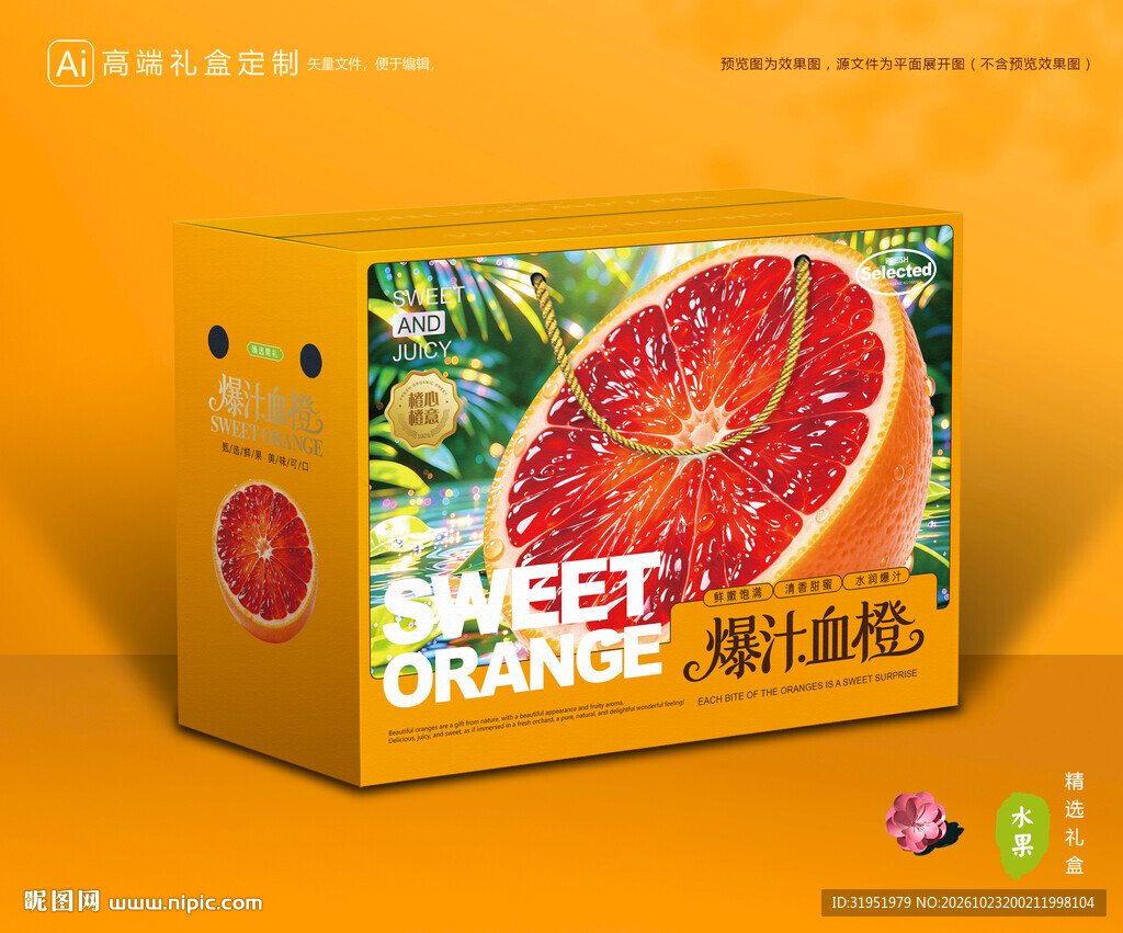 血橙包装 橙子礼盒