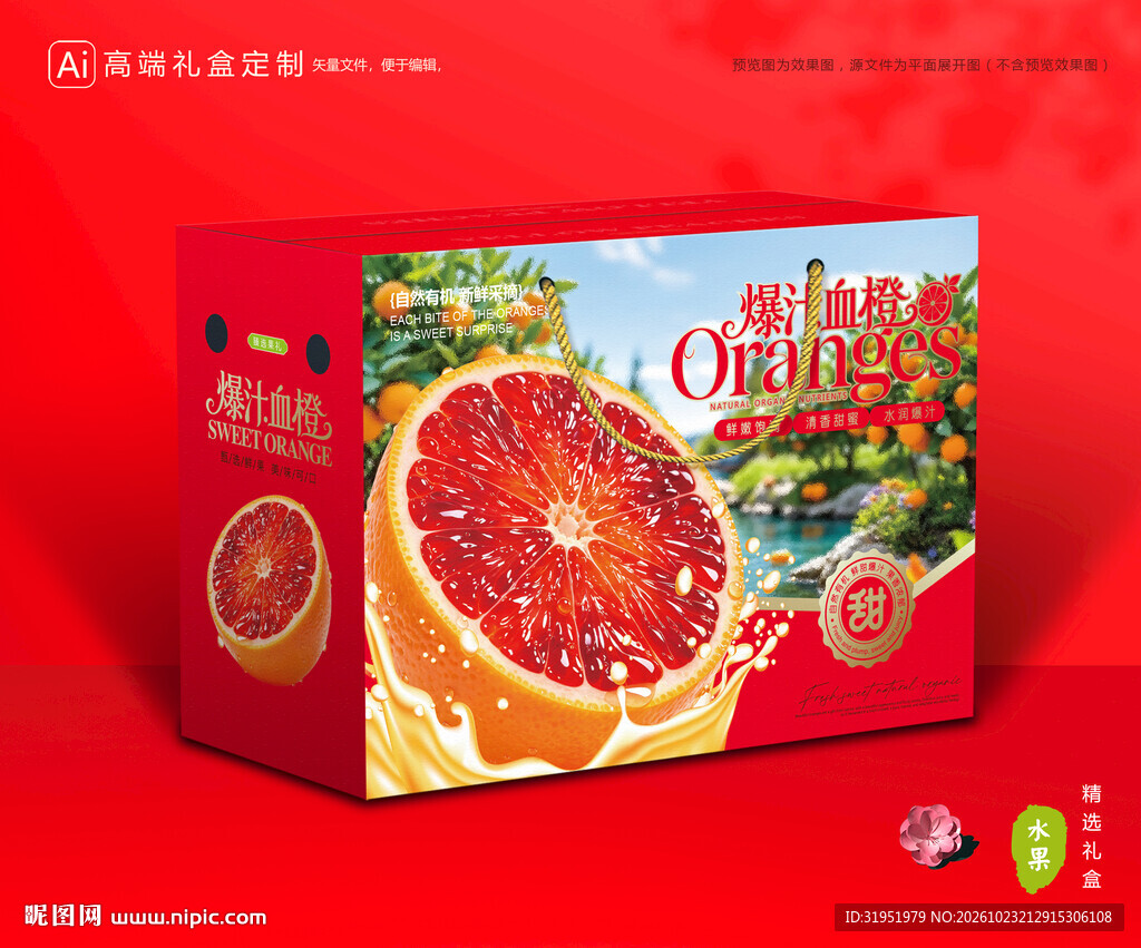 血橙包装 橙子礼盒