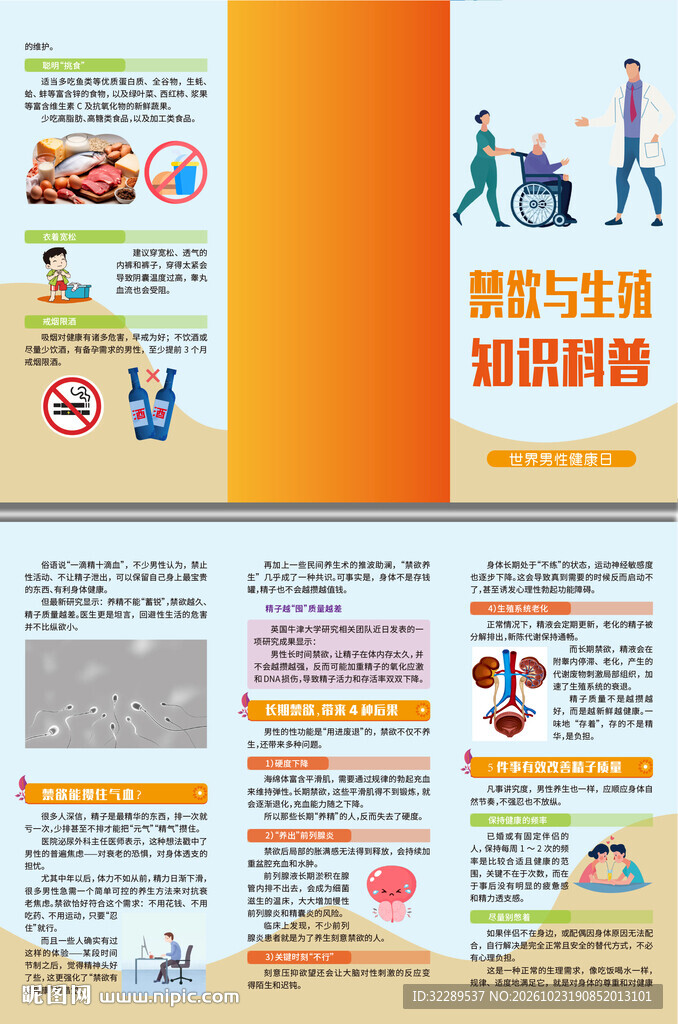 禁欲与生殖知识科普折页