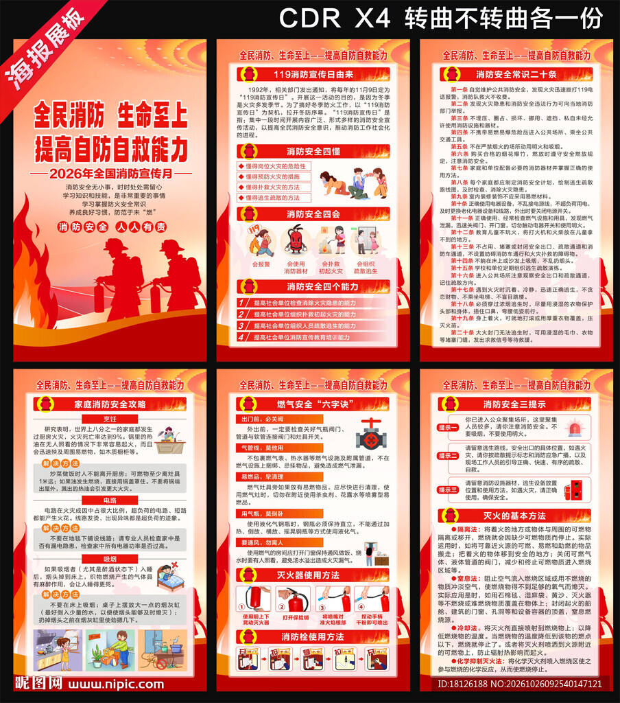 2026消防月海报