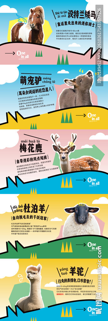 草原动物科普系列海报