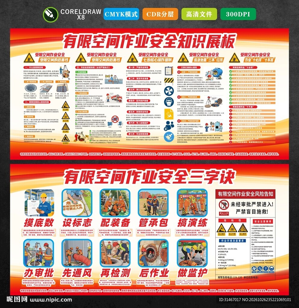 有限空间展板