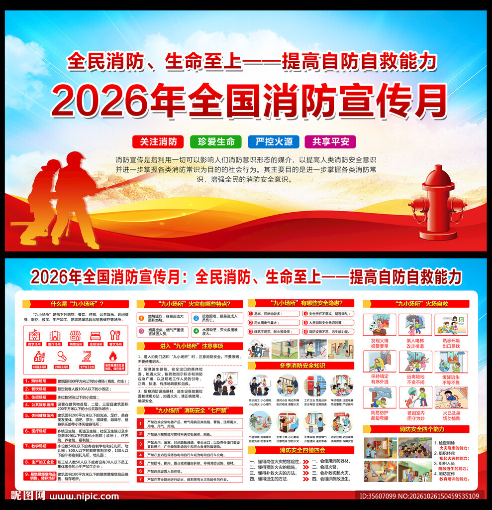 2026年消防月宣传栏