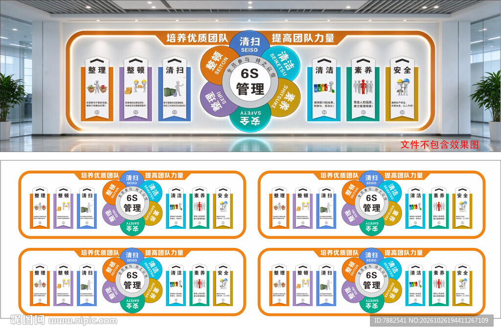 企业6S管理文化墙