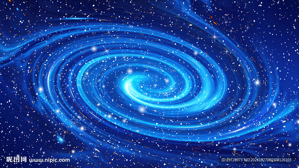 蓝色旋涡星空