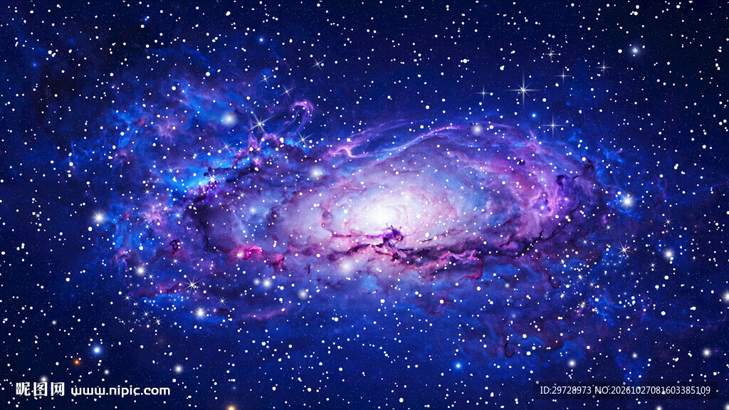 蓝紫色宇宙星空