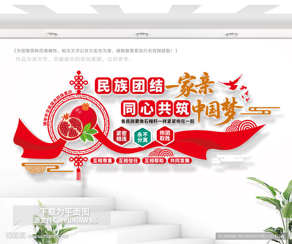 民族团结一家亲同心共筑文化墙