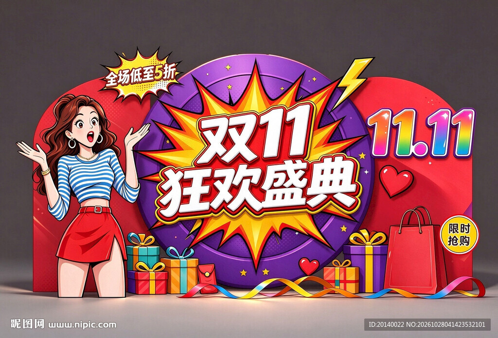 双11拍照打卡美陈