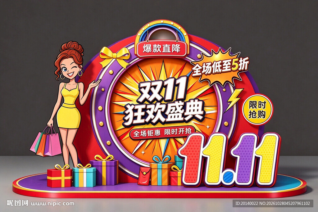 双11狂欢盛典美陈