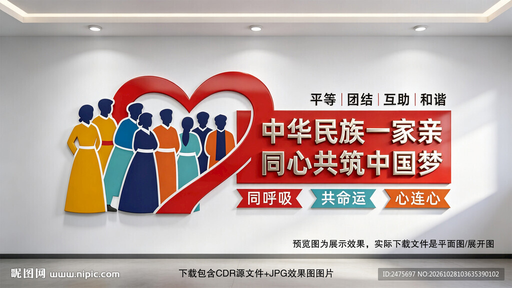 民族团结文化墙