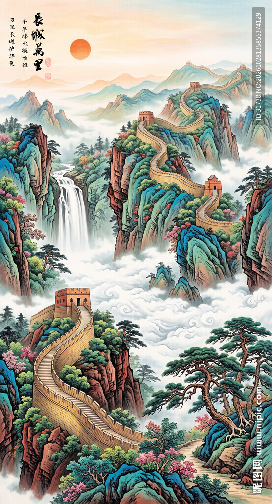 长城玄关装饰画