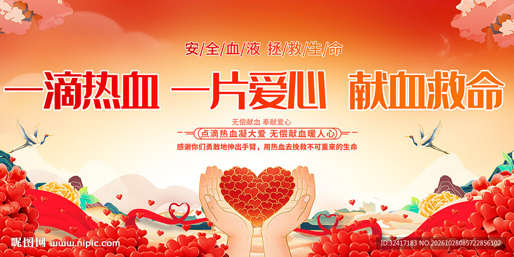 无偿献血展板