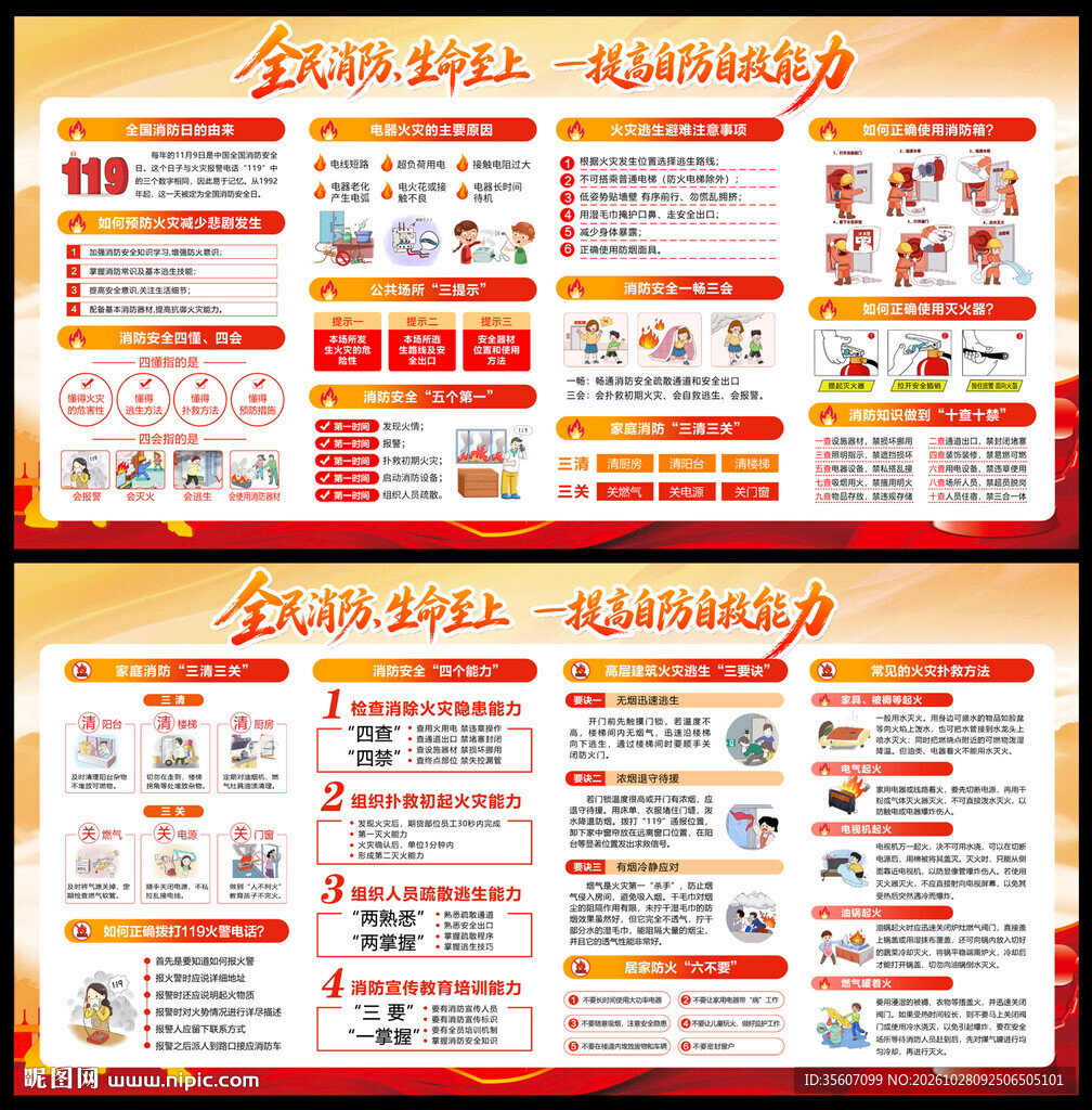 2026年消防月宣传展板
