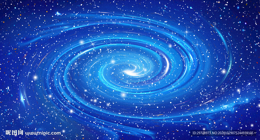 蓝色宇宙星空漩涡