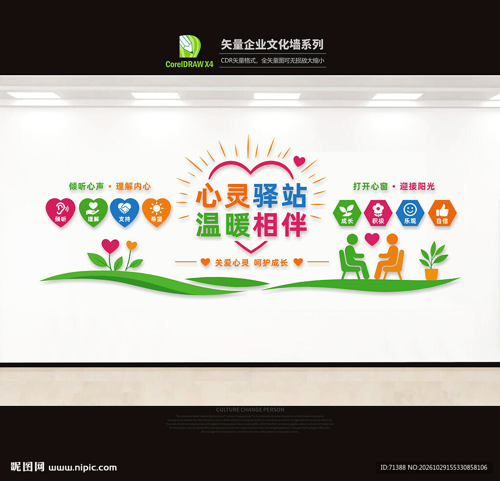 心理咨询室文化墙