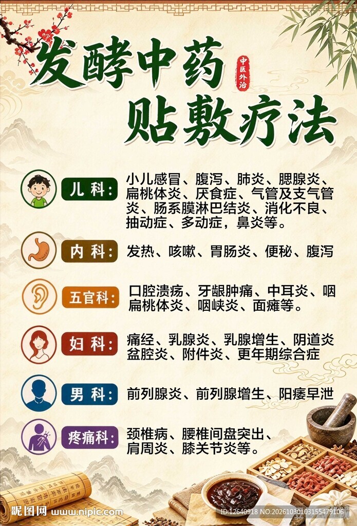 发酵中药贴敷疗法