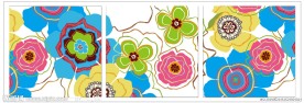 矢量无框画（碎花）