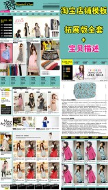 淘宝拍拍有啊全套模板 拓展版 含PSD分层和网页代码图片