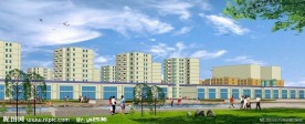 sketchup小区住宅后期效果图