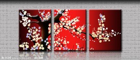 无框画 花卉